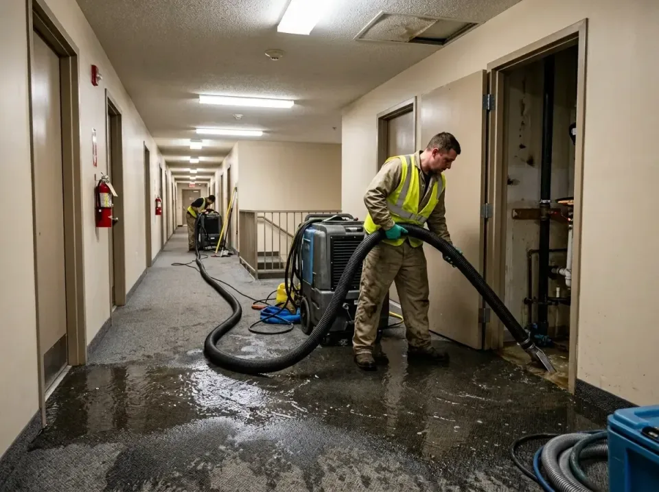 multi-unit-apartment-hallway-f-005 — frequently asked questions, Emergency Burst Pipe Water Extraction & Removal in James Ci…